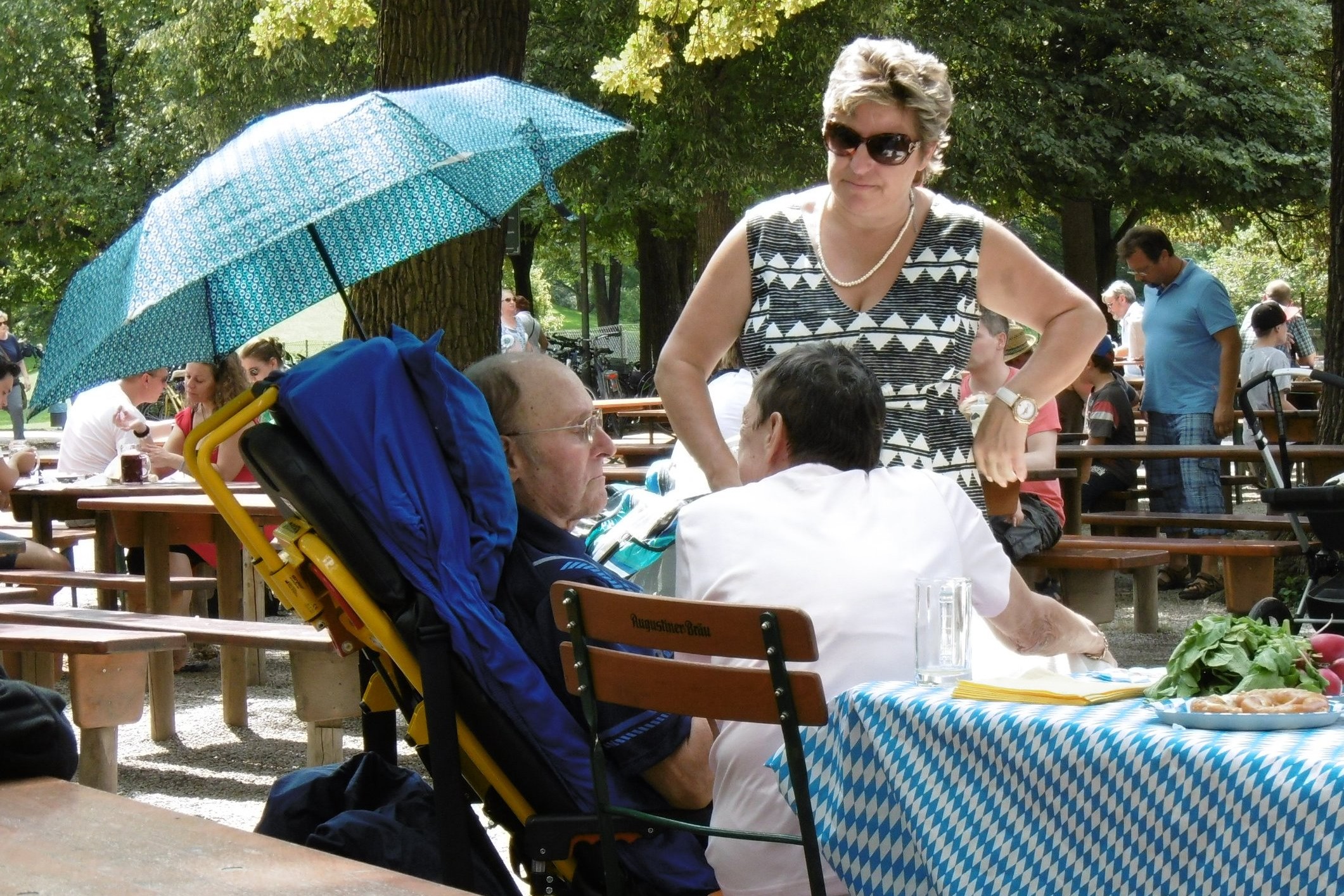 Zu Gast im Biergarten