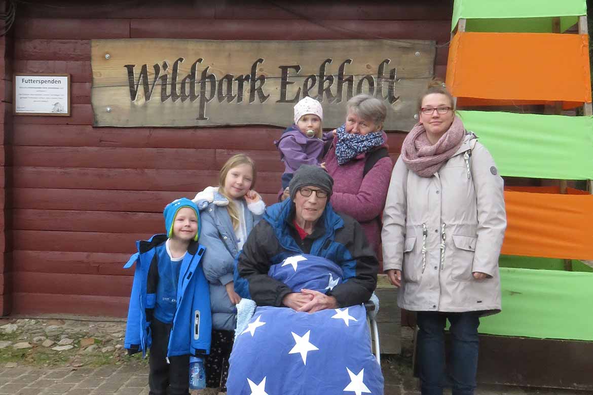 Noch einmal gemeinsam mit den Enkelkindern in den Wildpark Eekholt… 