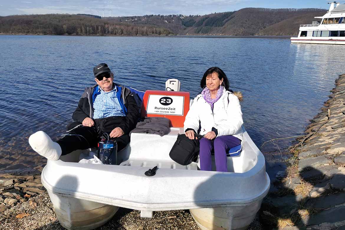 Eine Fahrt auf dem Rursee