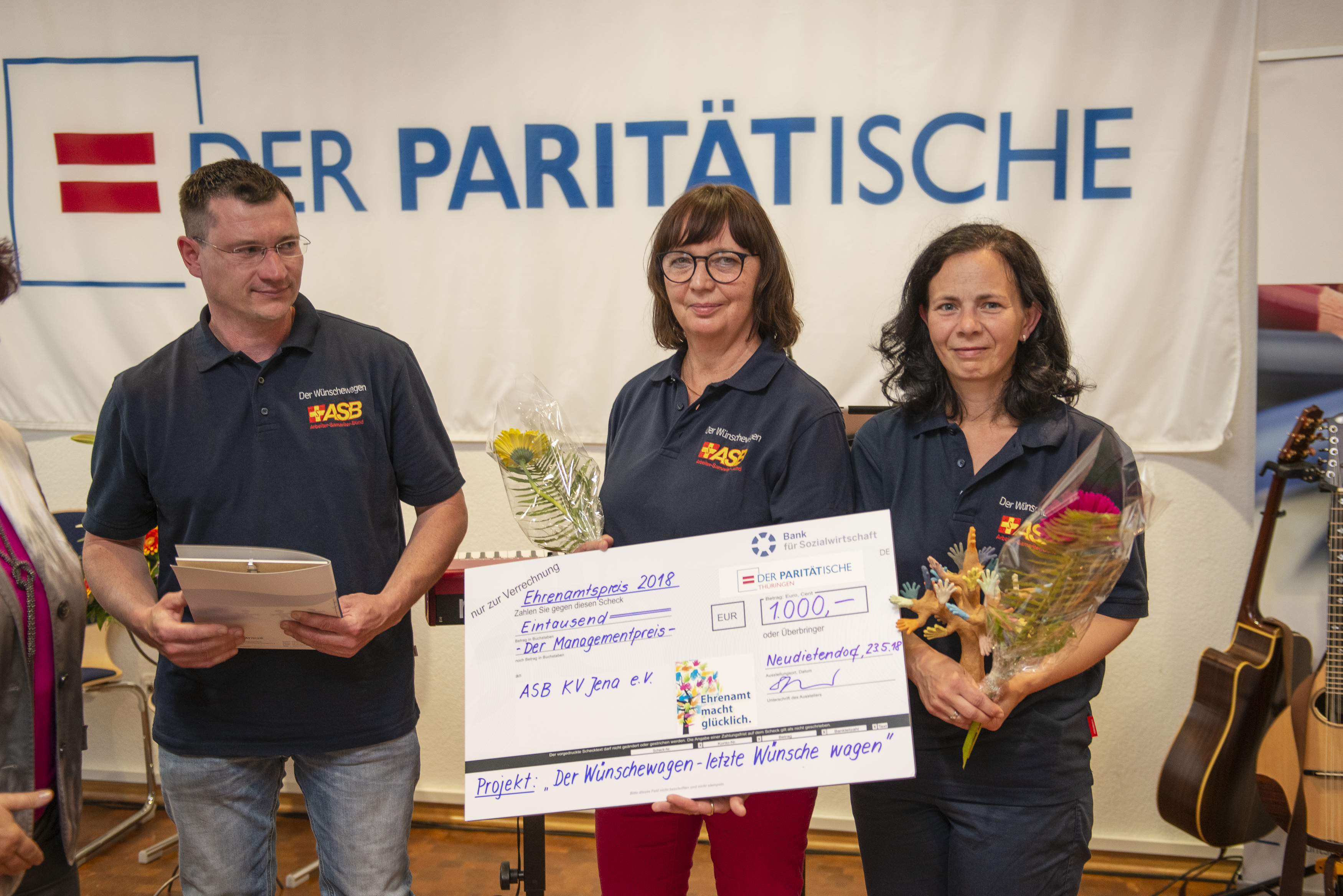 Ehrenamtspreis für den Thüringer Wünschewagen 