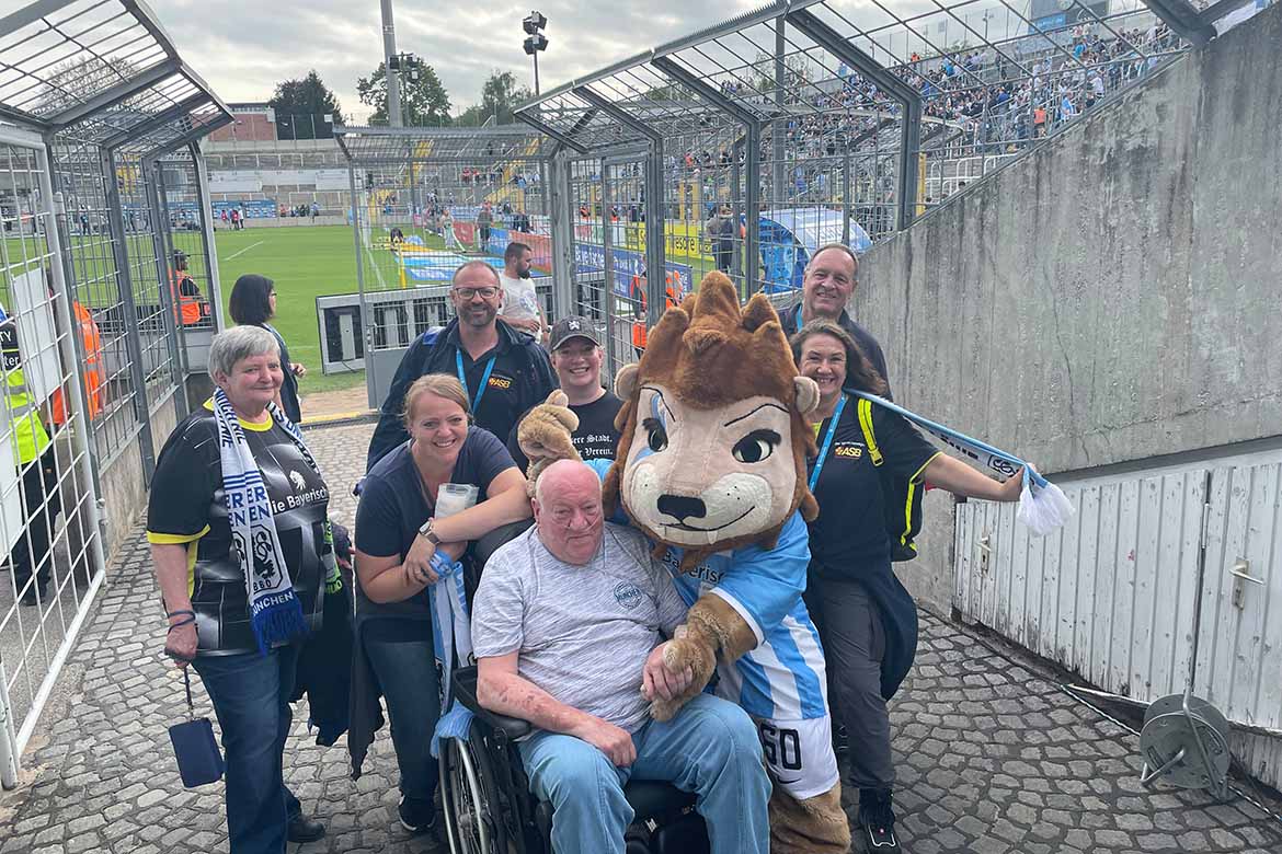 Besuch beim Heimspiel der TSV 1860 München