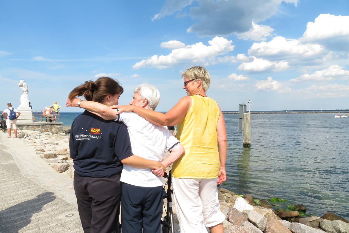 Noch einmal an die Ostsee und dort vom Ehemann verabschieden