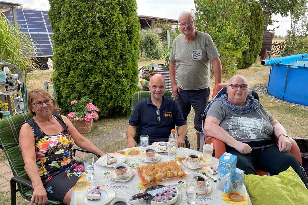 Zum Kaffeeplausch mit der Kindergartenfreundin