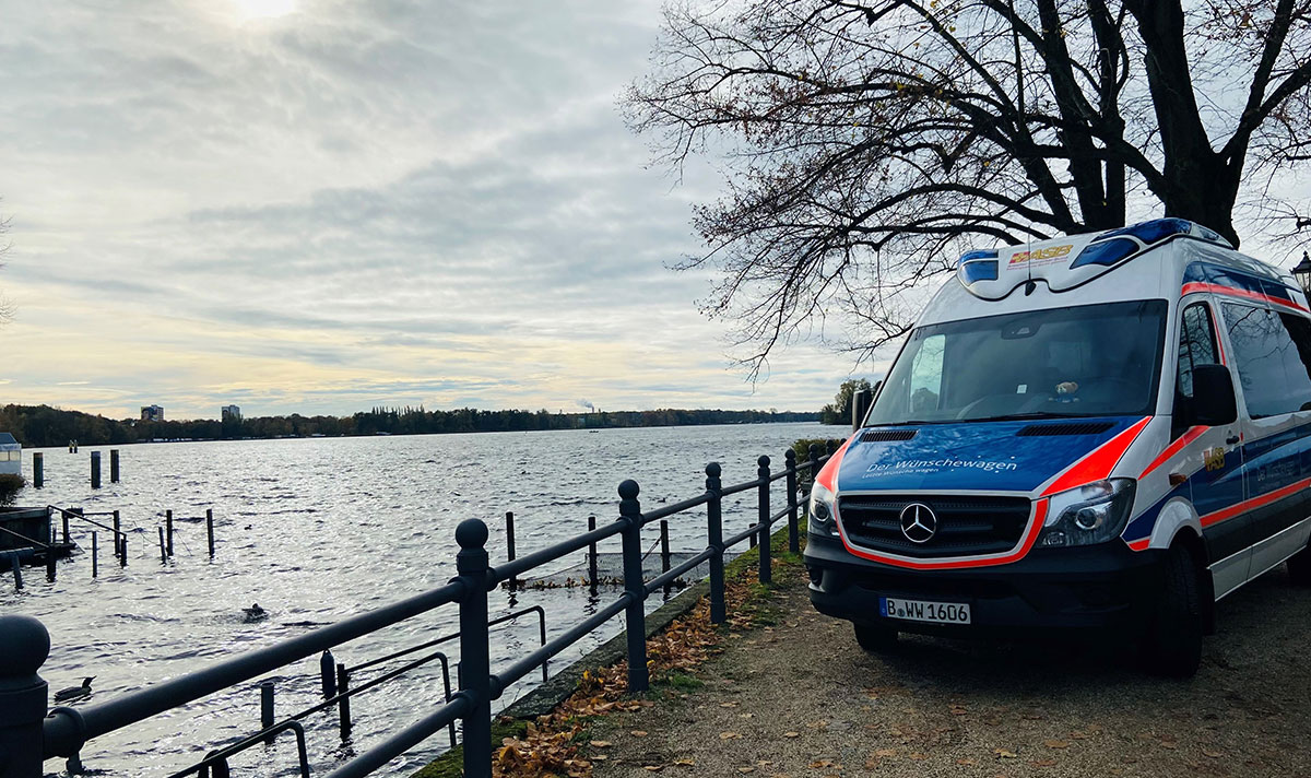 Auch im Oktober war der Wünschewagen wieder unterwegs