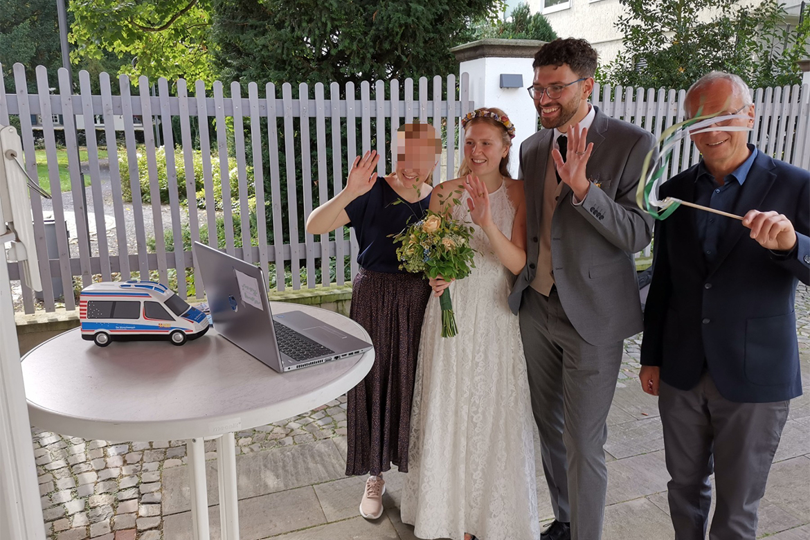 Die Hochzeit der Tochter miterleben – wenn auch aus der Ferne…