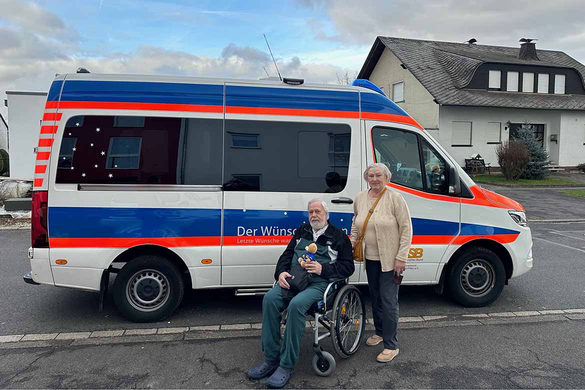 Die Tochter im Hospiz besuchen