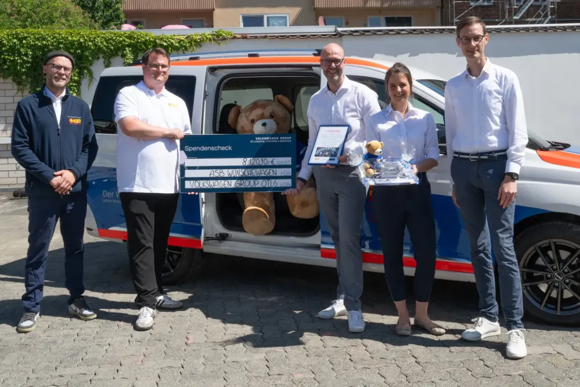 Spendenübergabe Volkswagen Group OTLG