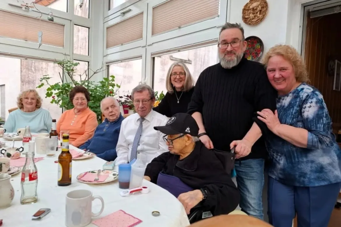 Josef mit seiner Familie