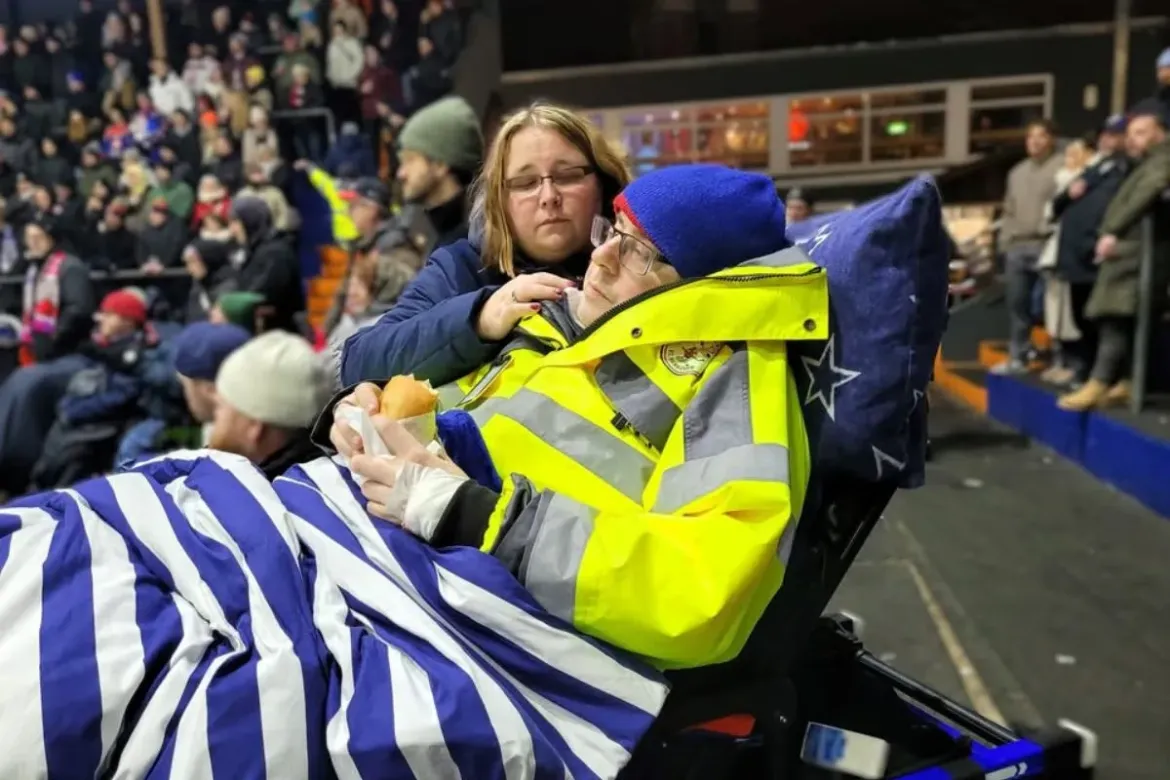 Eishockeyfamilie mit Herz